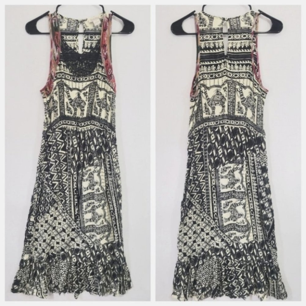 Lucky Brand Beaded Boho Casual Dress size Medium